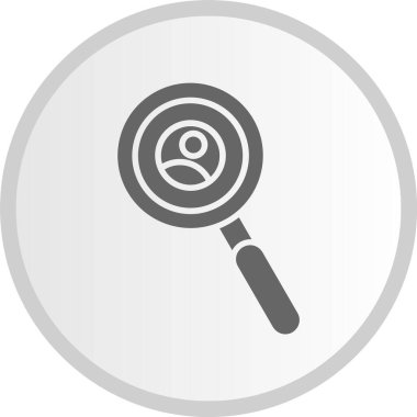 Soruşturma Gri Çember Simgesi