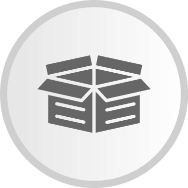 Mukavva Kabartma Çember Gri Simge