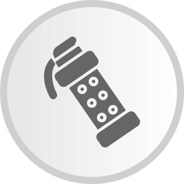 Dublör El Bombası Gri Çember Simgesi