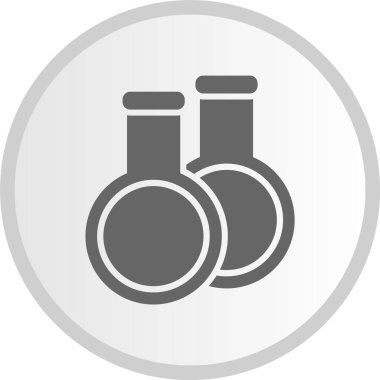 Küçük Çift Kabartma Çember Gri Simge