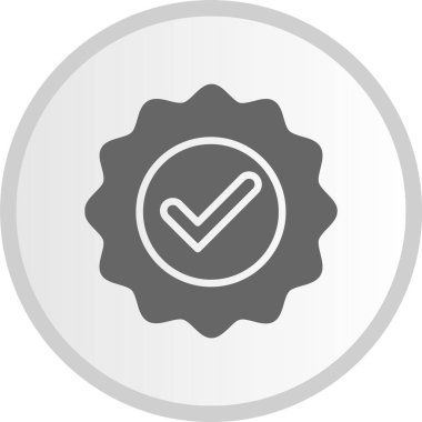 Kaliteli İşaret Çemberi Gri Simgesi