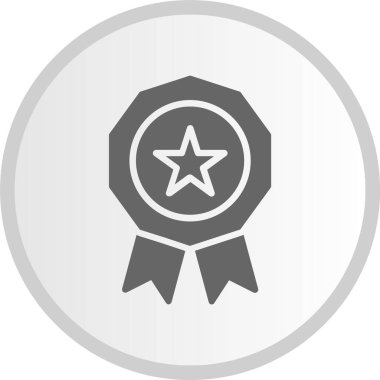 Madalya Çemberi Gri Simgesi