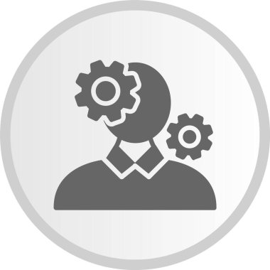 Halüsinasyon Gri Çember Simgesi