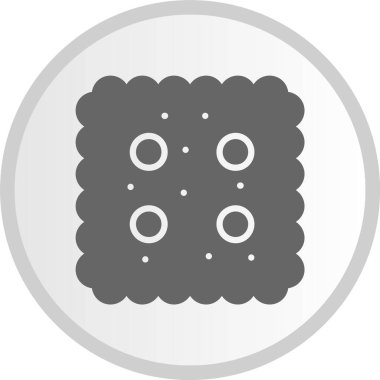 Kraker Kabartma Çemberi Gri Simge