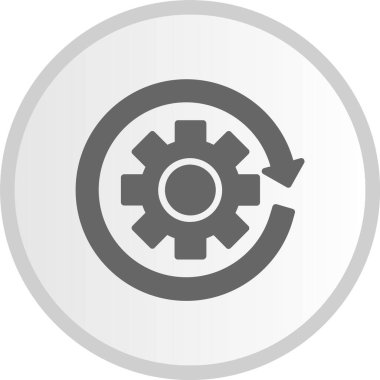 Kabartma Çemberi Gri Simgesi Ayarlanıyor