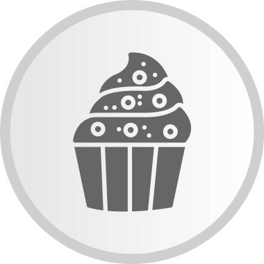 Kek kabartması Çember Gri Simge