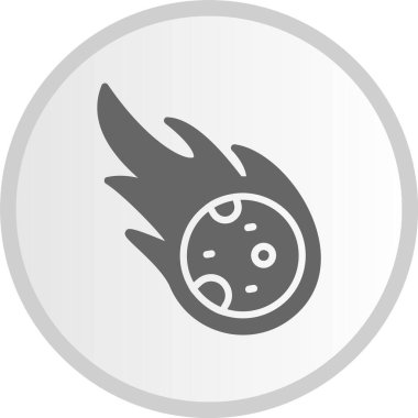 Meteorit Gri Çember Simgesi