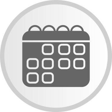 Kabartma Çemberi Gri Simgesi