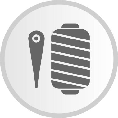 Dikiş Çemberi Gri Simgesi