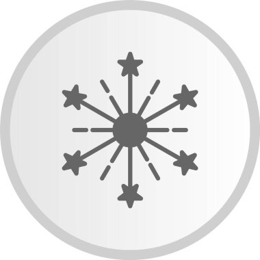 Havai fişekler Gri Çember Simgesi