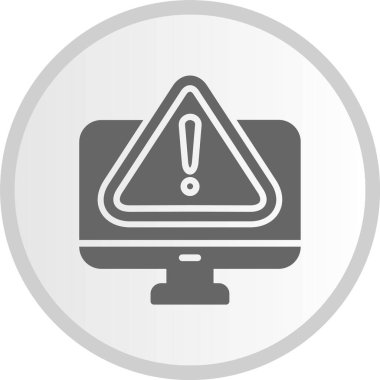 Gri Çember Simgesini Uyarı