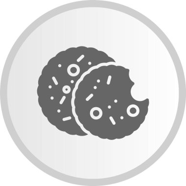 Kurabiyeler Çember Gri Simge