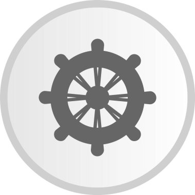 Dümen Çemberi Gri Simgesi