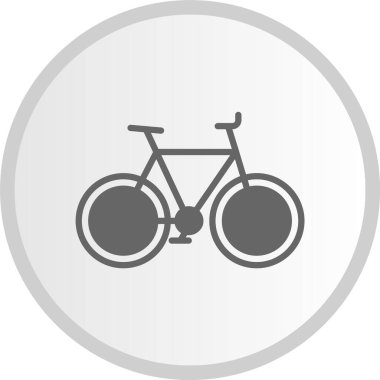 Bisiklet Kabartma Çemberi Gri Simge