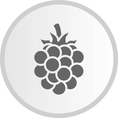 Blackberry Kabartma Çemberi Gri Simgesi