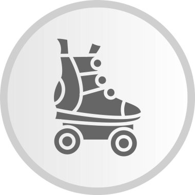 Patenli Kabartma Çember Gri Simge