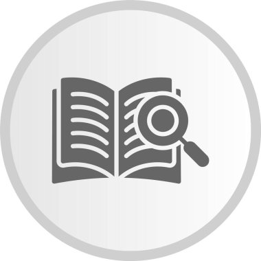 Dosya Çalışması Kabartma Çemberi Gri Simgesi