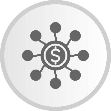 Gri Çember Simgesi Toplu Finansmanı