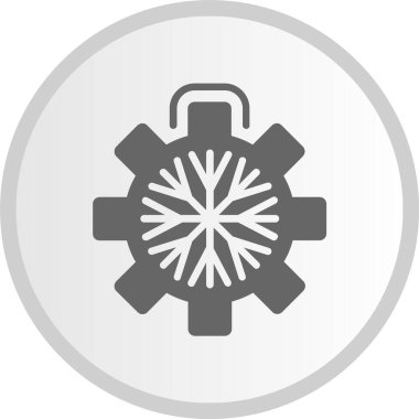 Derin Kabartma Çemberi Gri Simgesi