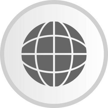 Dünya Gri Çember Simgesi