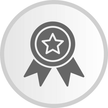 Madalya Çemberi Gri Simgesi