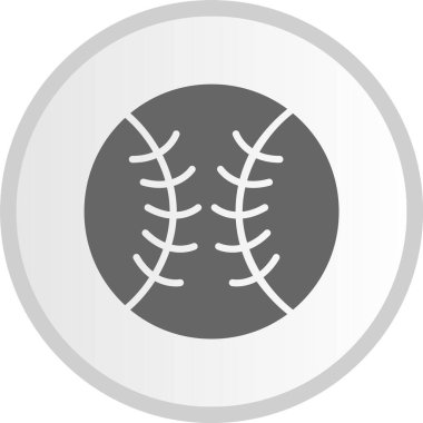 Temel Top Kabartma Çemberi Gri Simgesi