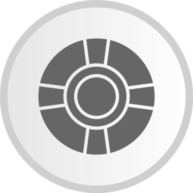 Lifesaver Gri Çember Simgesi