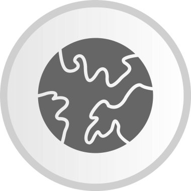 Dünya Gri Çember Simgesi