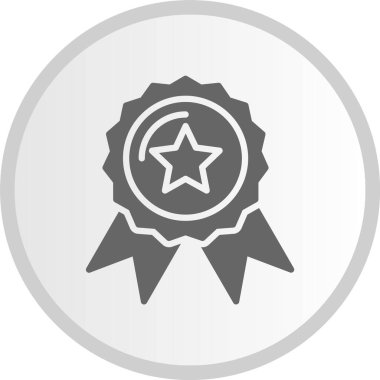 Madalya Çemberi Gri Simgesi