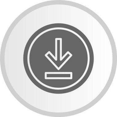 Ok Kabartması İndir Gri Çember Simgesi