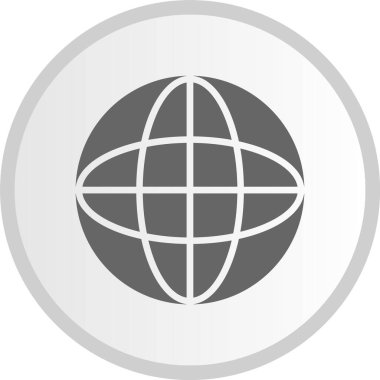 Dünya Gri Çember Simgesi