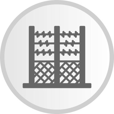 Çit Çemberi Gri Simgesi