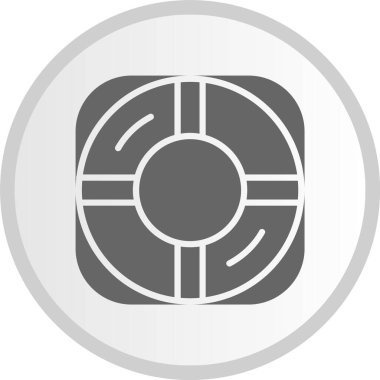 Lifesaver Gri Çember Simgesi