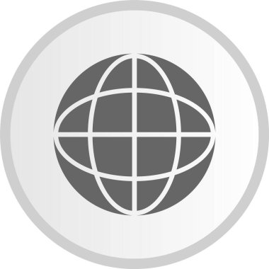 Dünya Gri Çember Simgesi