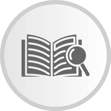 Kriminoloji Kabartma Çemberi Gri Simge