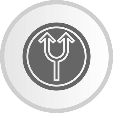 Oku Böl Kabartma Çember Gri Simge