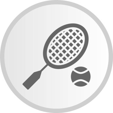 Raket Kabartması Gri Çember Simgesi