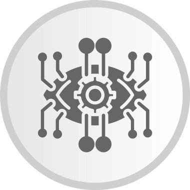 İmplantlar Gri Çember Simgesi