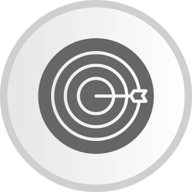 Hedef Gri Çember Simgesi