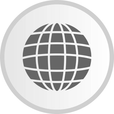 Dünya Gri Çember Simgesi