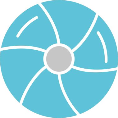 Plaj Topu Kabartması İki Renk Simgesi