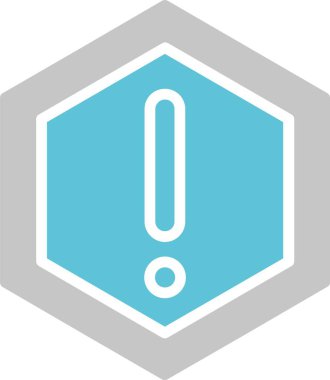 Dikkat Kalıbı İki Renk Simgesi