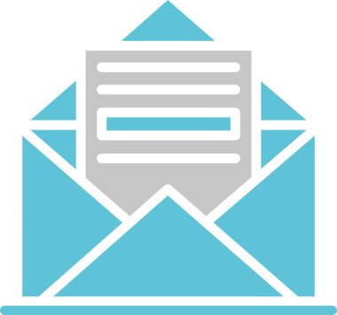 Posta Kabartması İki Renk Simgesi