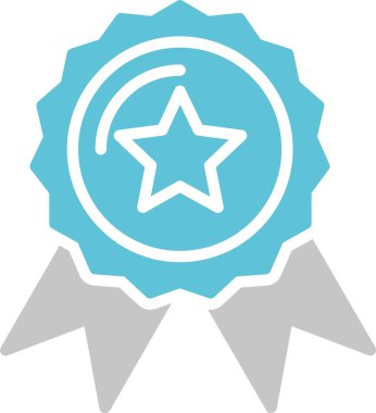 Madalya Kabartması İki Renk Simgesi