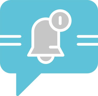 Bildirim Kabartması İki Renk Simgesi