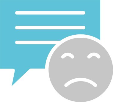 Kötü Yorum İki Renk Simgesi