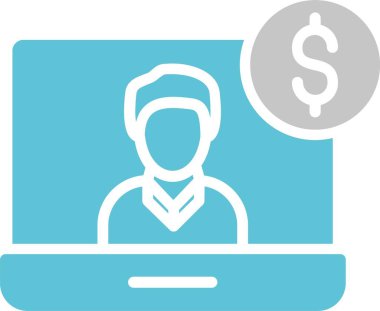 Serbest Kabartma İki Renk Simgesi