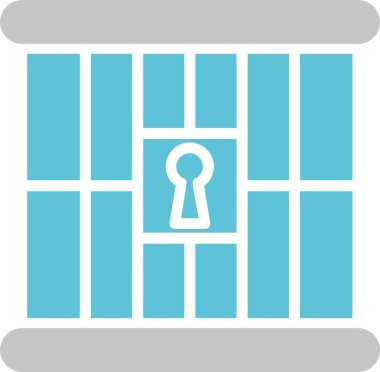 Hapishane Kabartması İki Renk Simgesi