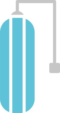 Kum Torbası Kabartması İki Renk Simgesi