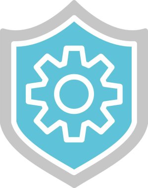 Kalkan Kabartması İki Renk Simgesi